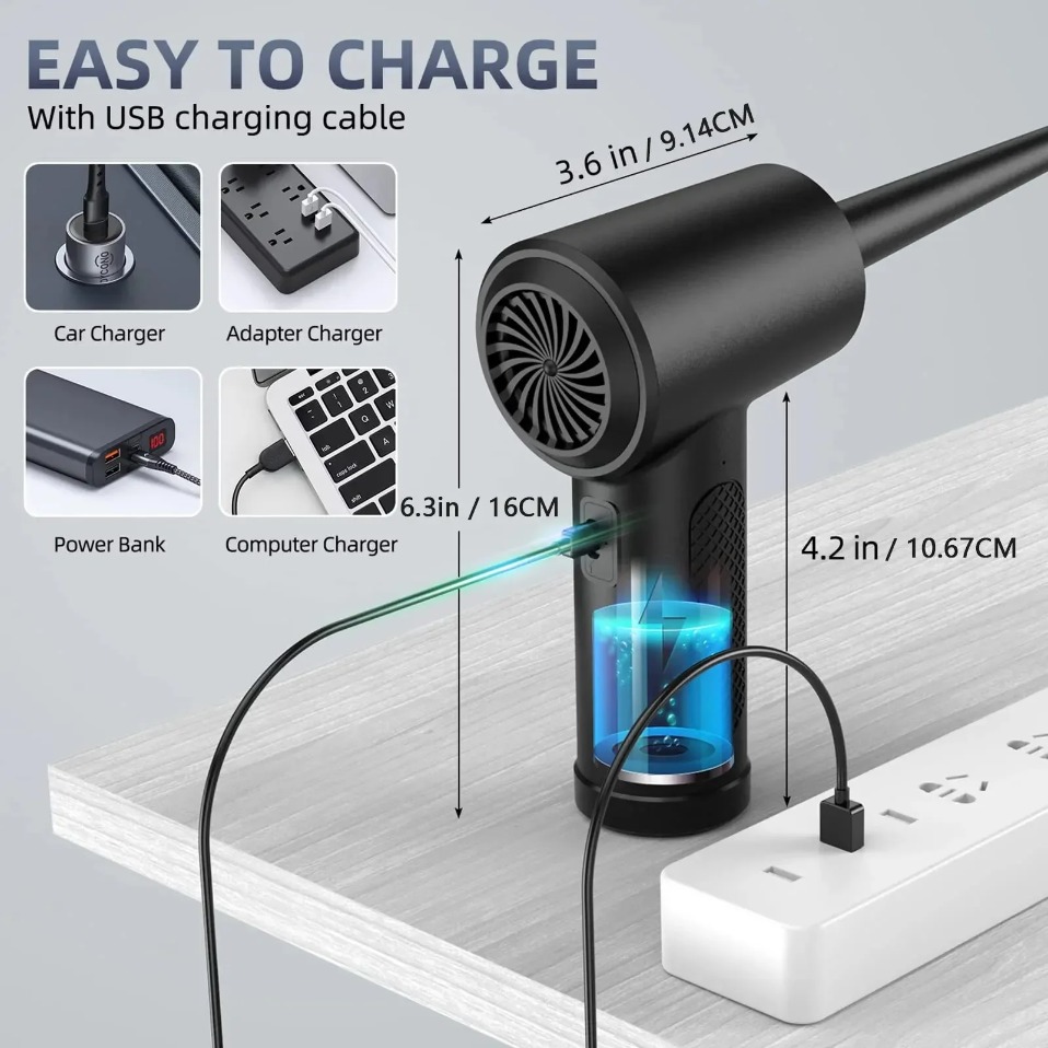 Soffiatore d'Aria Compressa El - Dryer Car Blower recensione e prezzo
